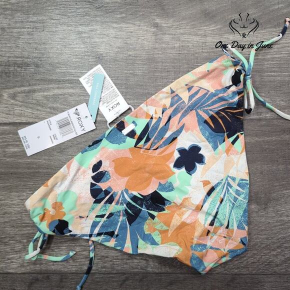 Roxy PT Beach Classics Tie Side Full Bikini Bottom Size S - Picture 5 of 5